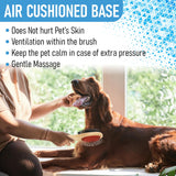 Double-Sided Wooden Pet Grooming Brush | Bristle & Pin Brush for Dogs & Cats