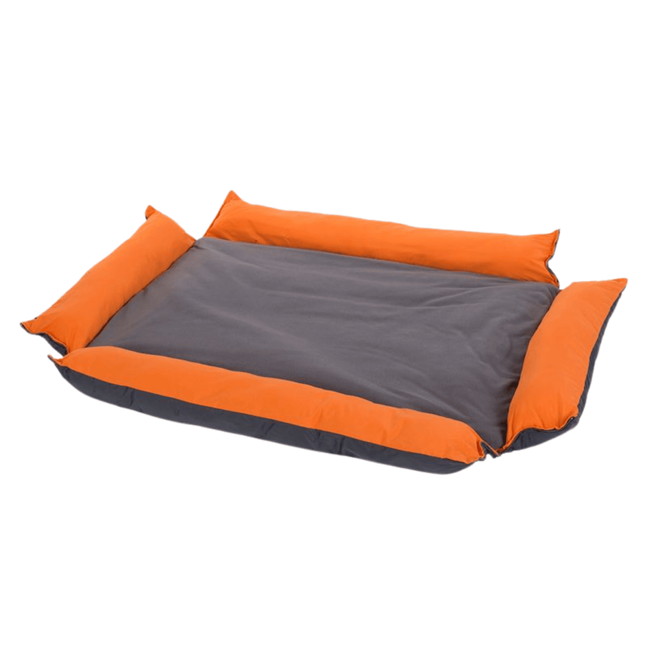 Adjustable Dog Bed – Orange | Comfort & Style for All Sizes