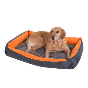 Adjustable Dog Bed – Orange | Comfort & Style for All Sizes
