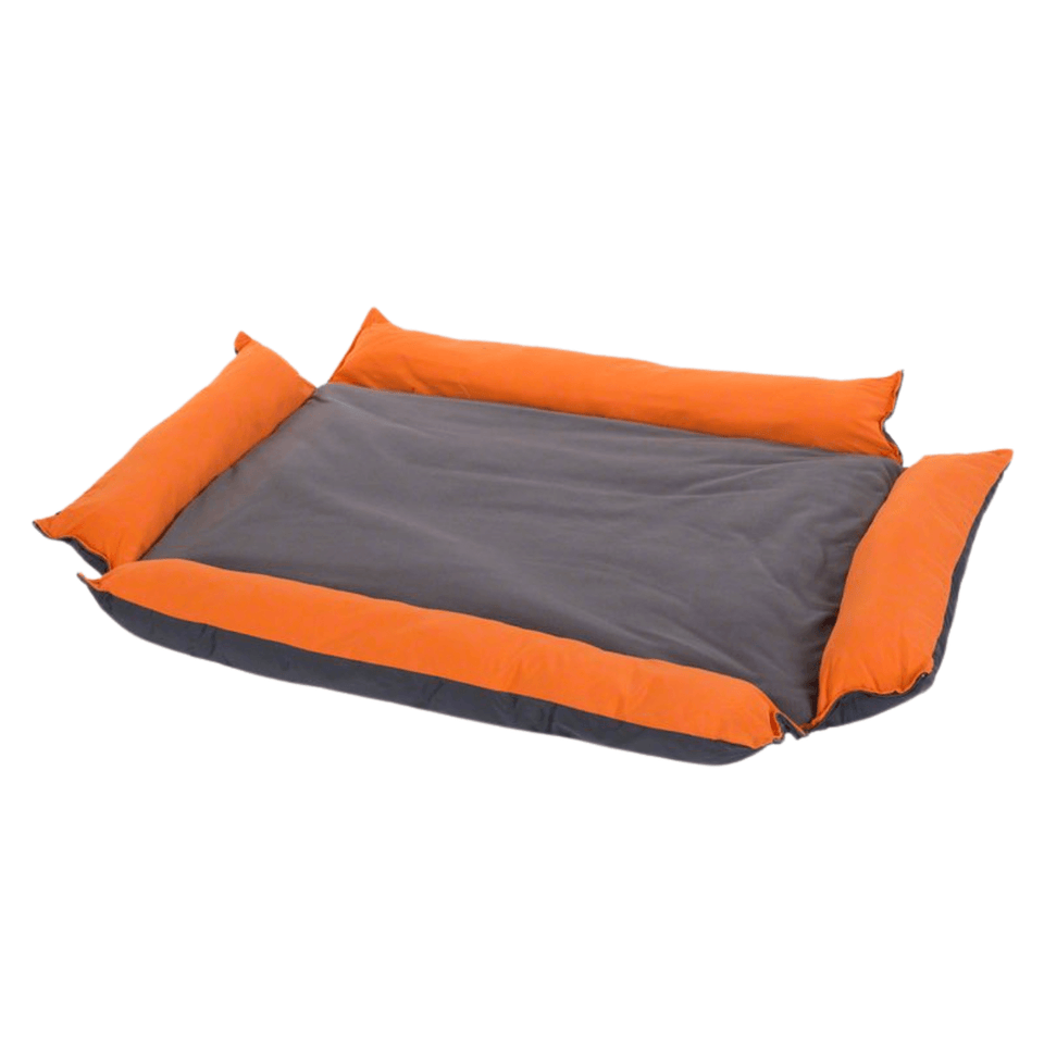 Adjustable Dog Bed – Orange | Comfort & Style for All Sizes