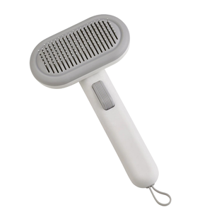 Cat & Dog Grooming Brush | Self-Cleaning Deshedding Comb for Long & Short Hair Pets