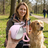 Portable Stainless Steel Dog Water Bottle with Foldable Cup